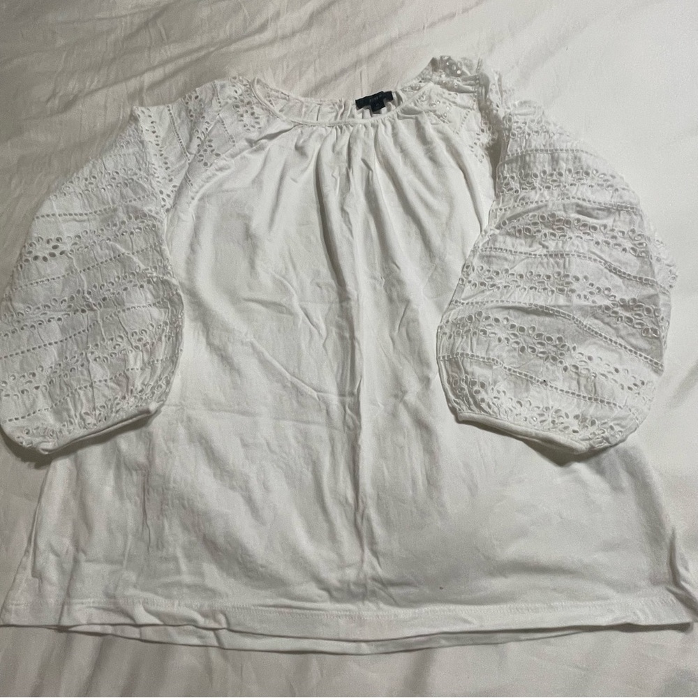 J. Crew Classic‎ White Cotton Top - Picture 8 of 10